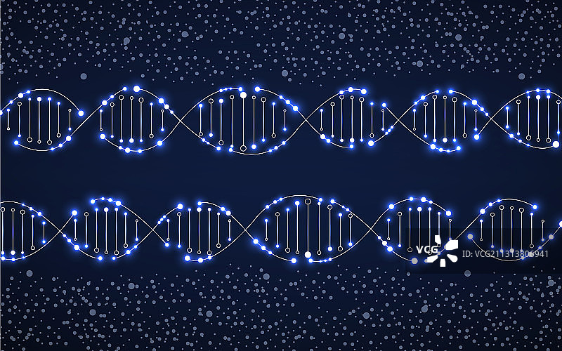 摘要氖螺旋DNA发光分子图片素材