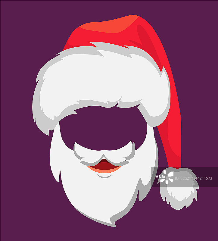圣诞老人的帽子和胡子图片素材