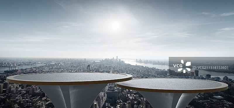 曼哈顿城市观景台图片素材