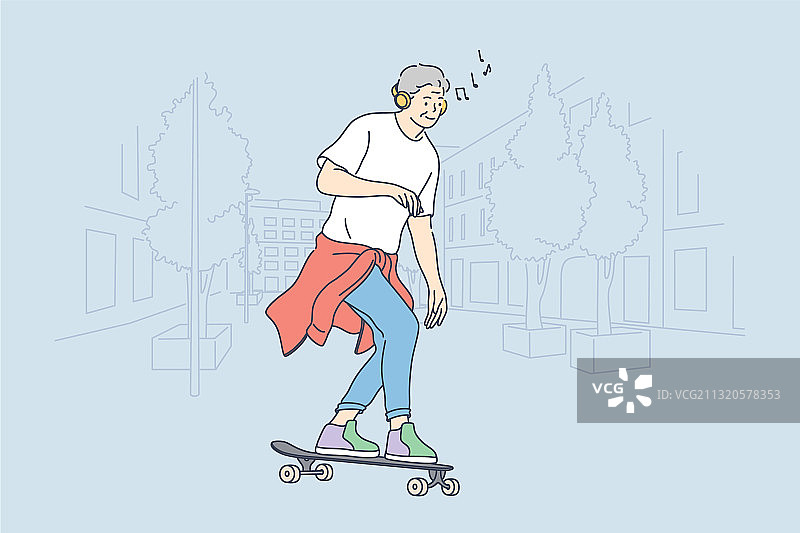 滑板运动休闲运动概念图片素材