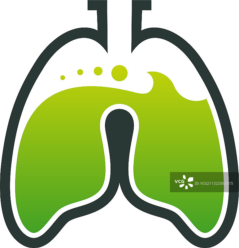 科学肺标志设计概念实验室图片素材