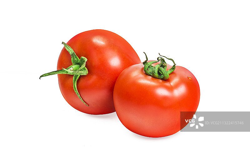 特写西红柿对白色的背景图片素材