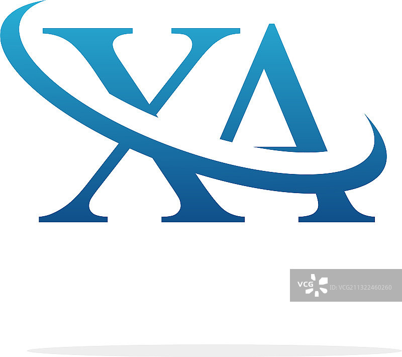 Xa标志艺术图标设计形象图片素材