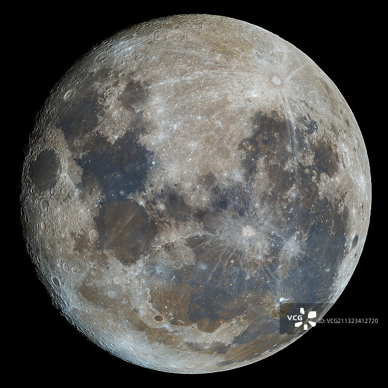 月球上的彩色世界图片素材
