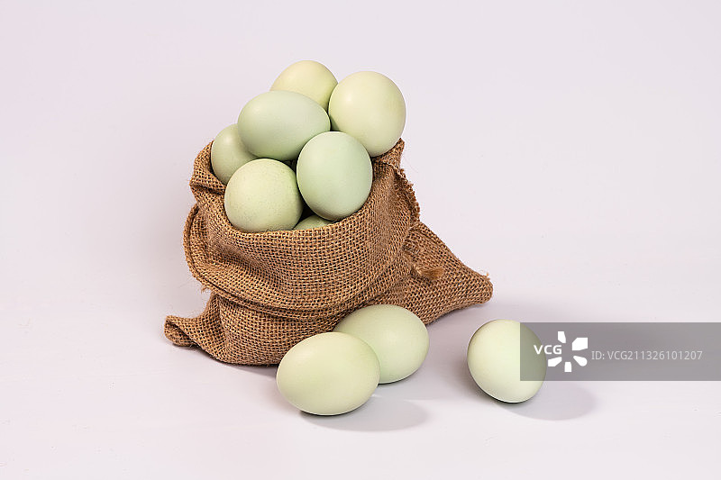 绿壳土鸡蛋,健康食物,有机食品图片素材
