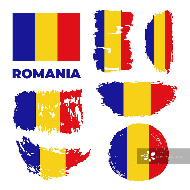 罗马尼亚国旗上有白色图片素材