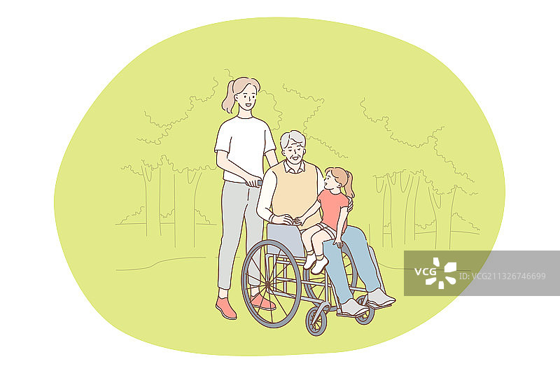 残疾人在轮椅上生活快乐活跃图片素材