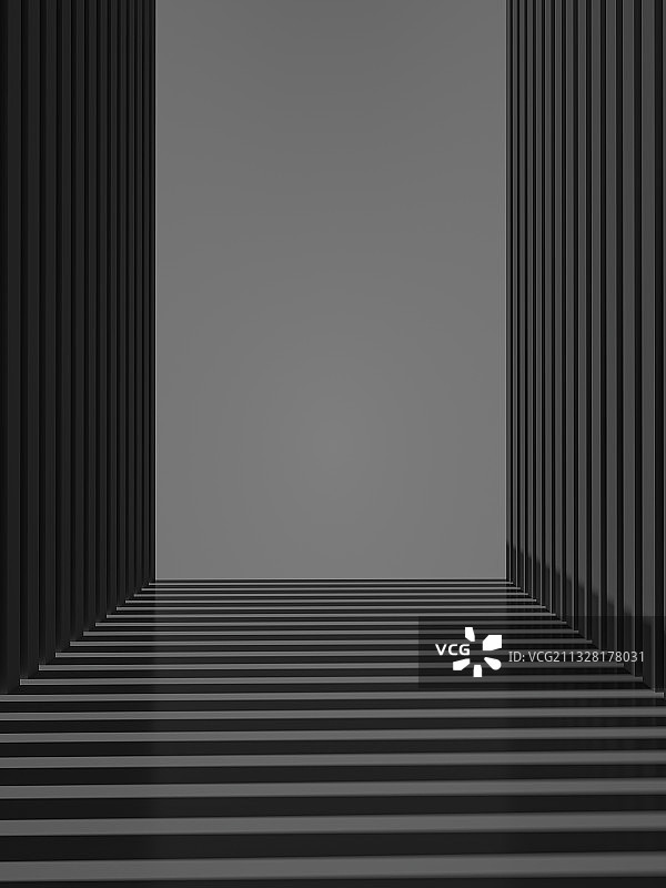 黑色三维建筑空间背景图片素材