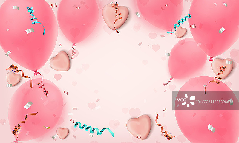 抽象的粉红色背景与现实的糖果图片素材