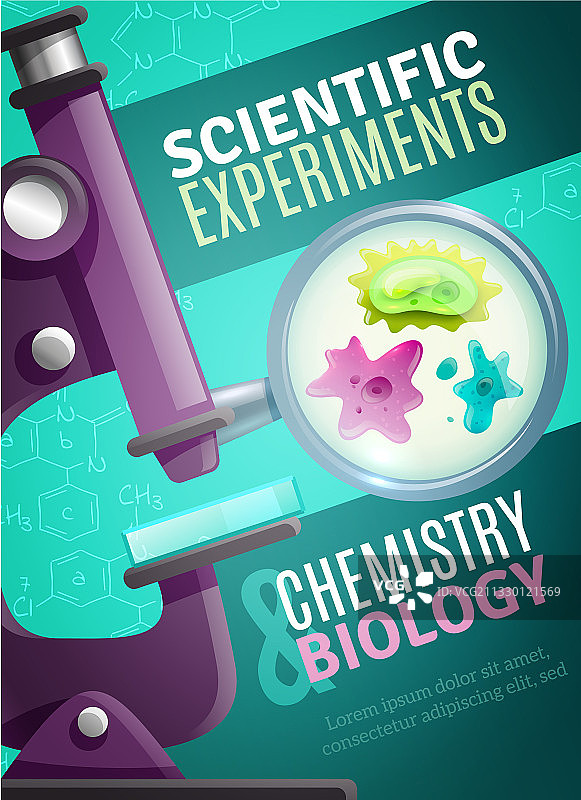 科学实验的海报图片素材