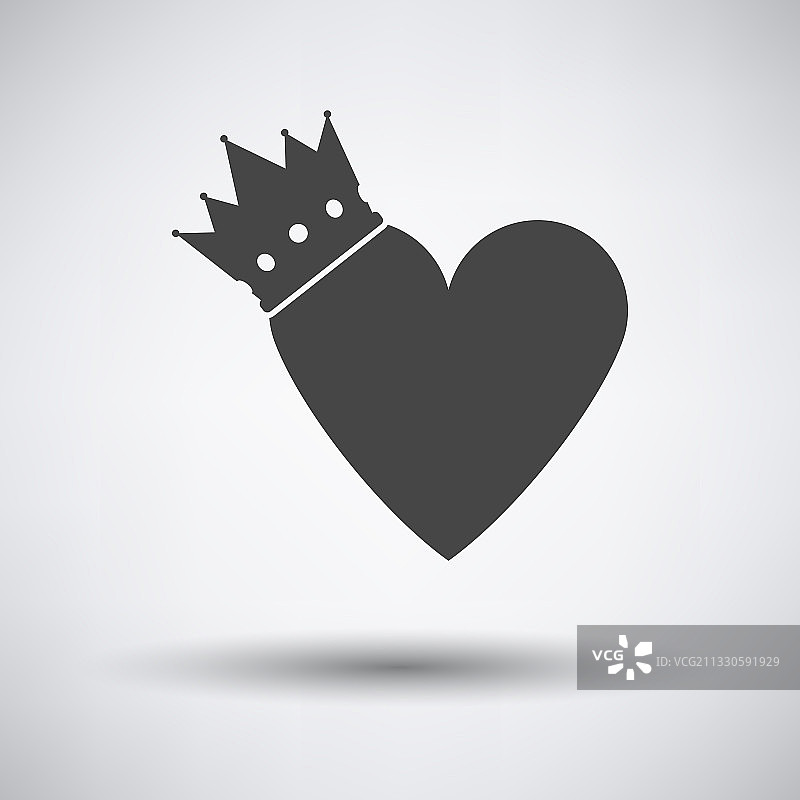 情人节心形皇冠图标图片素材