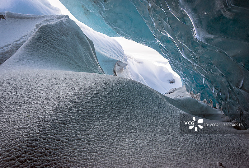 冰雪覆盖的风景，冰岛图片素材