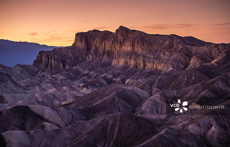 日落时分，风景优美的山脉，扎布里斯基角，美国，美国图片素材