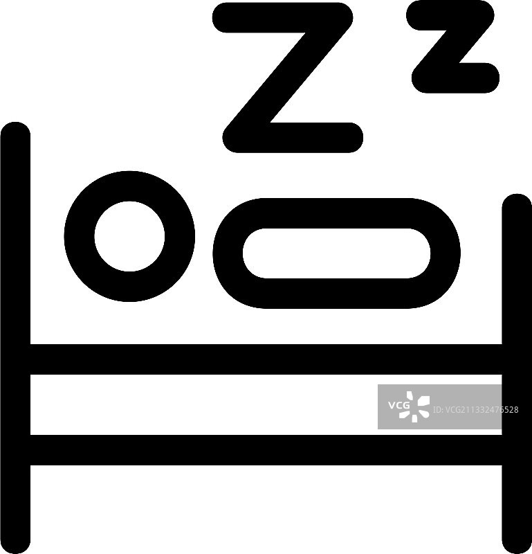 睡眠图标或标志孤立符号符号图片素材