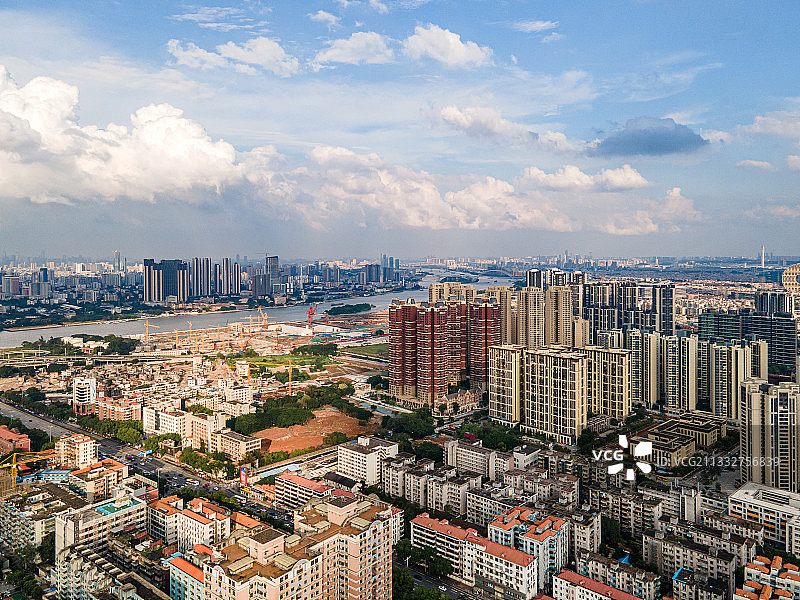 航拍广州广钢新城住宅小区商品房图片素材