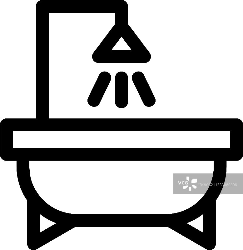 浴缸图标或标志孤立符号符号图片素材