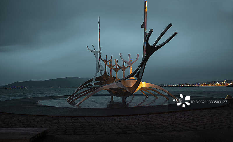 太阳航海者雕塑 Sólfarið图片素材