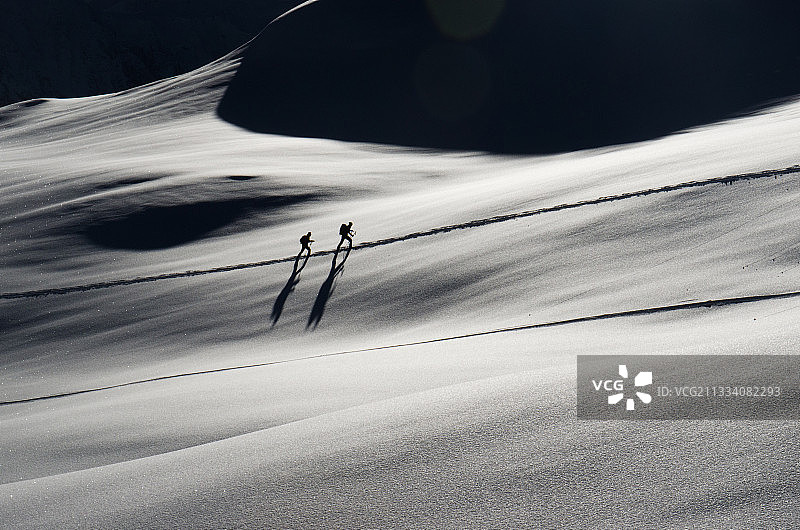 法国阿尔卑斯山的雪靴保护区图片素材