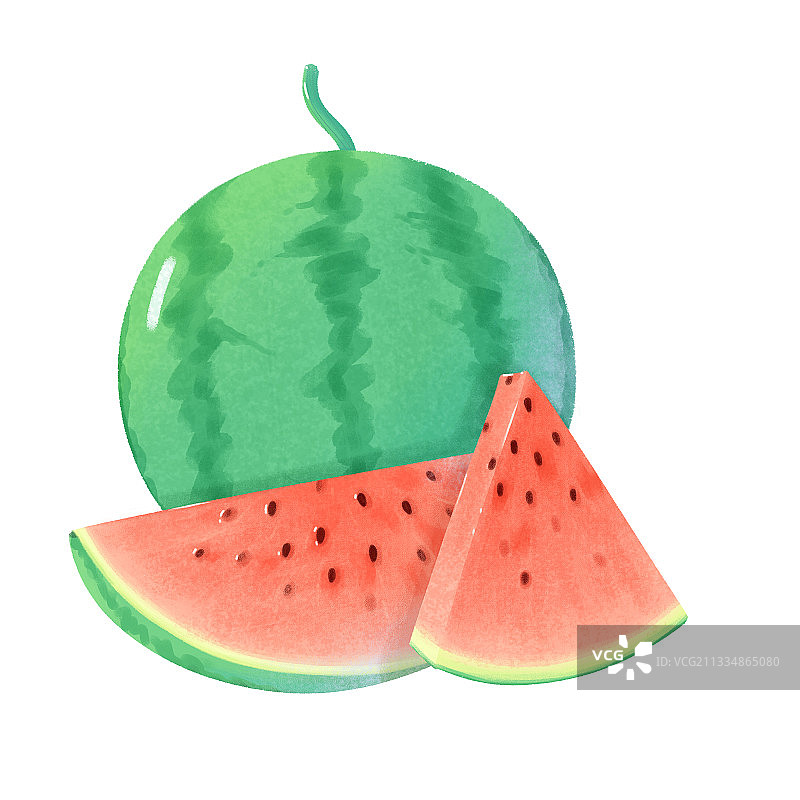 水果素材设计元素西瓜插画图片素材