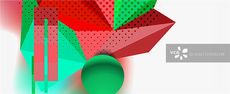 新潮的3d几何构图设计模板图片素材