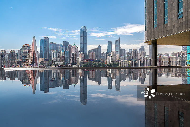 四川重庆城市建筑景观天际线图片素材