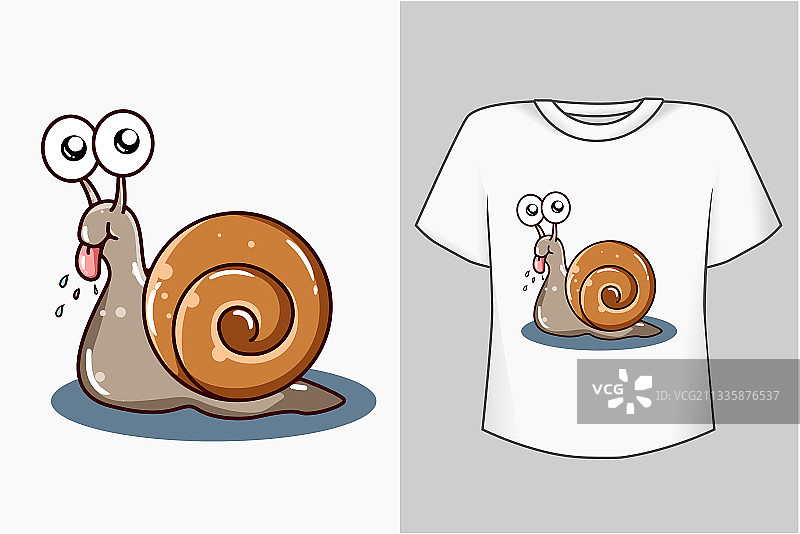 模拟小可爱的蜗牛卡通图片素材