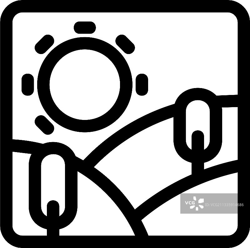 阳光图标或标志孤立标志符号图片素材