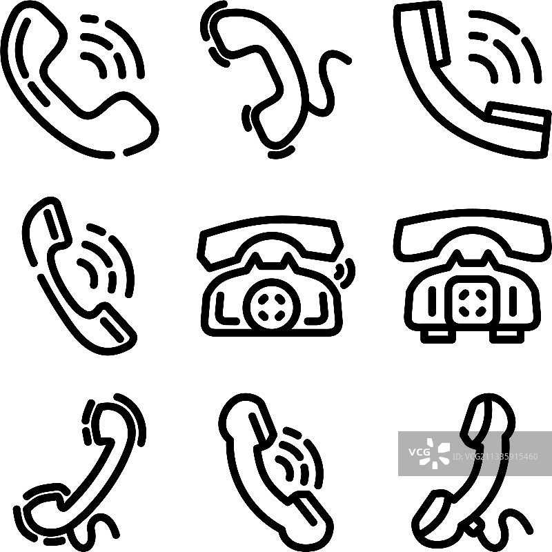 电话图标或标志孤立标志符号图片素材