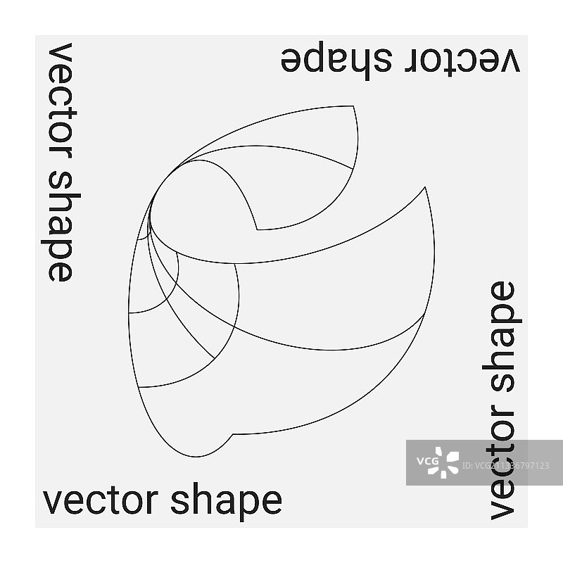 普遍流行的几何形状孤立在灰色图片素材