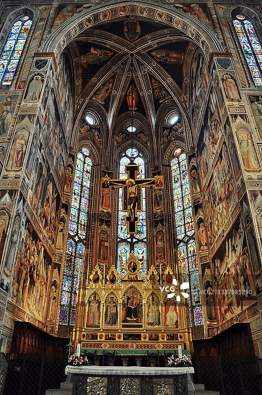 意大利佛罗伦萨圣十字教堂图片素材
