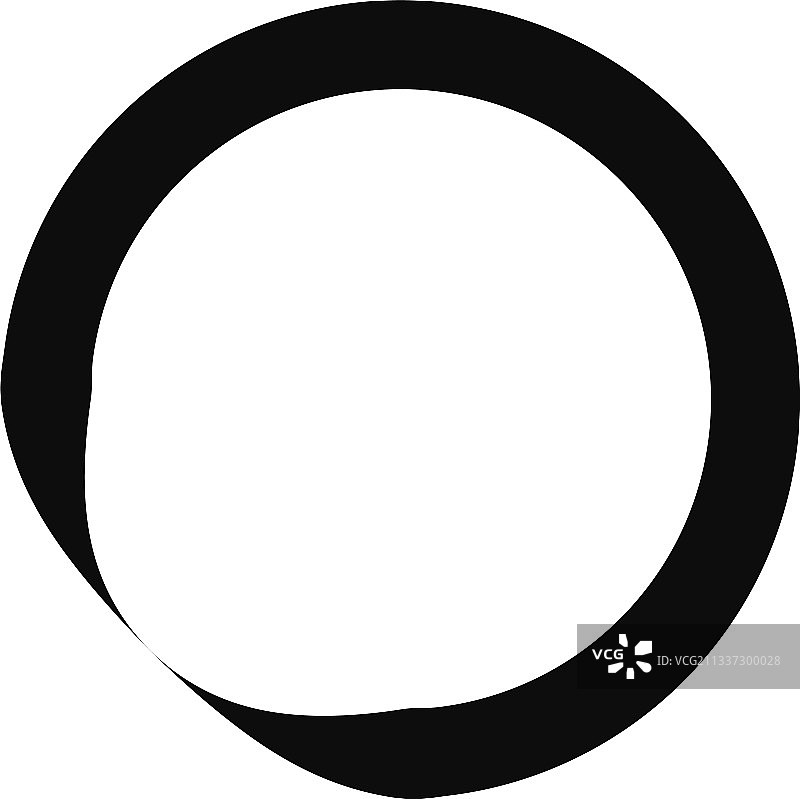 圆轮廓孤立在白色简单的圆上图片素材