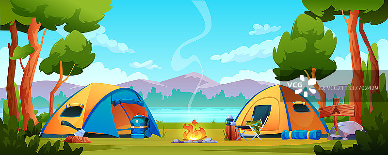 露营、远足、帐篷、旅游器材等图片素材