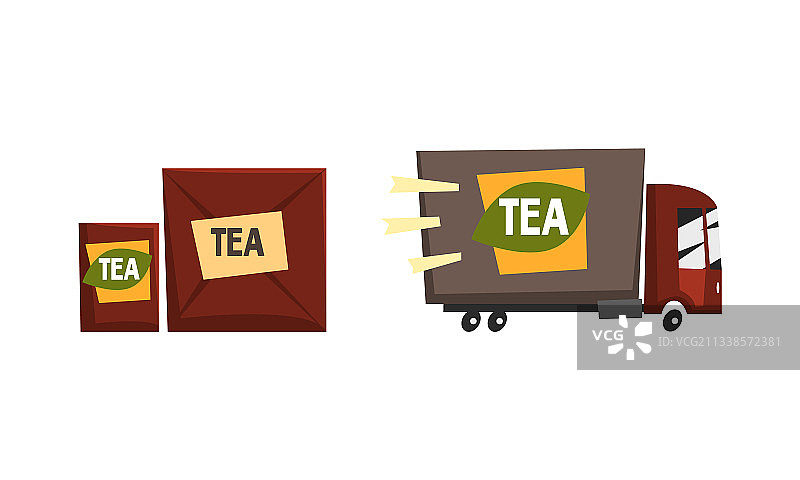 茶业生产集茶车及图片素材