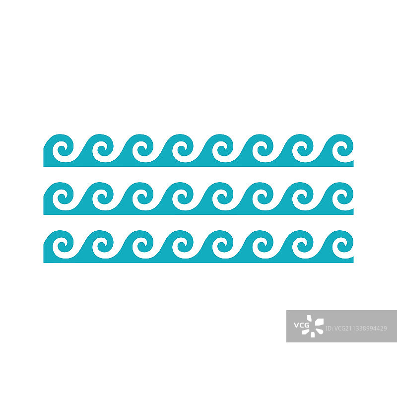蓝色的海浪水海洋的象征集波图片素材