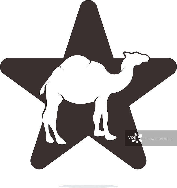 骆驼星形概念标志模板图片素材