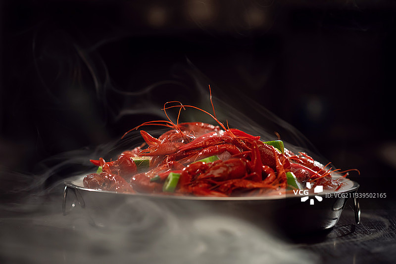 麻辣小龙虾,美味,烟,蒸汽图片素材
