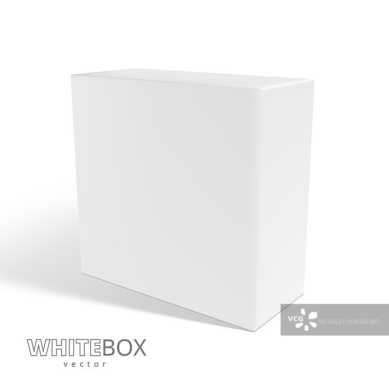 背景上有阴影的3d白盒图片素材