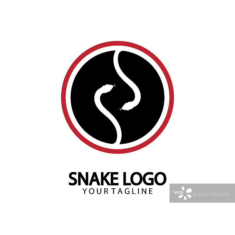 Snake logo模板设计图片素材