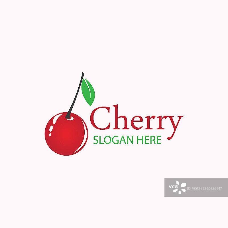 Cherry logo设计模板图片素材