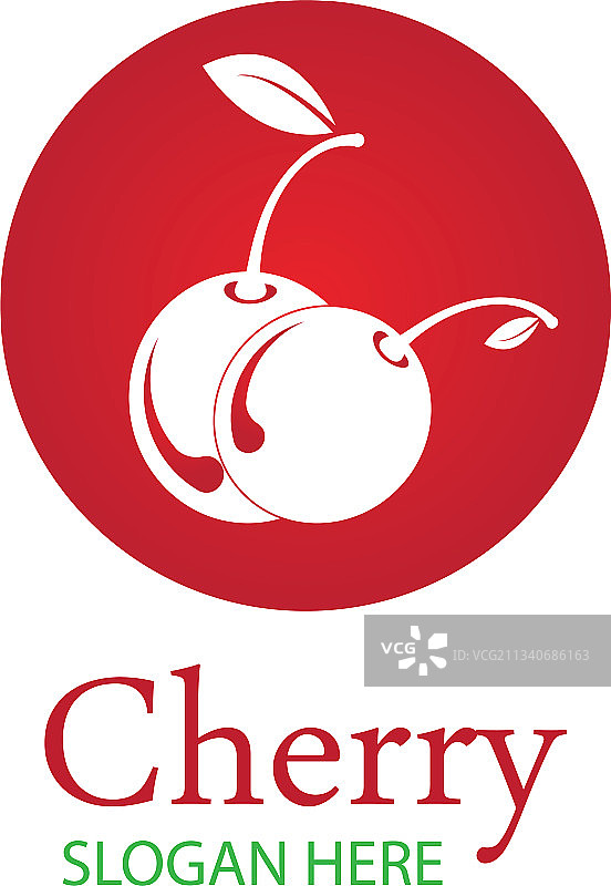Cherry logo设计模板图片素材