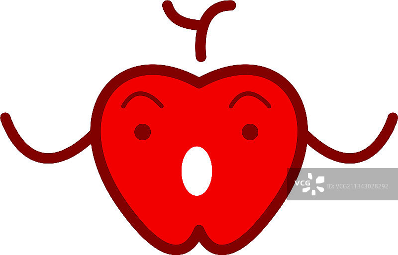 新鲜的红苹果水果设计模板图片素材