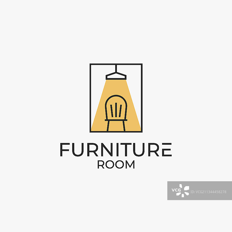 家具室标志方灯和椅子图片素材