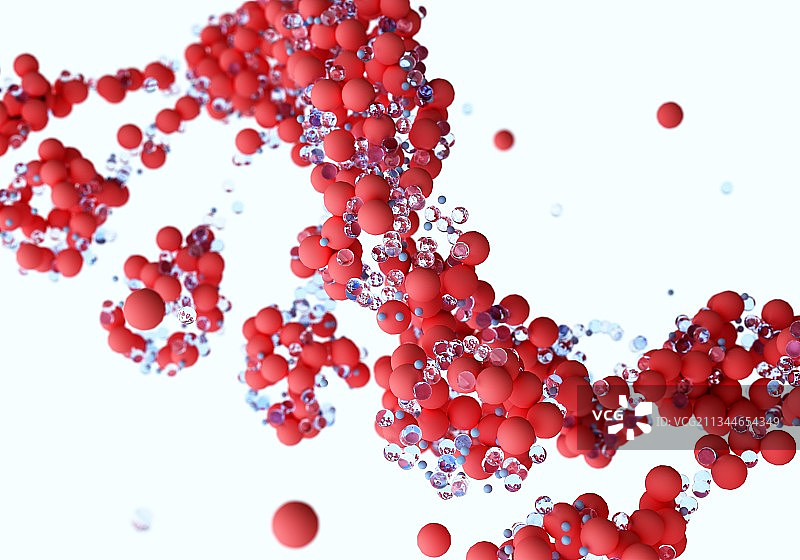 3D渲染的DNA序列图片素材