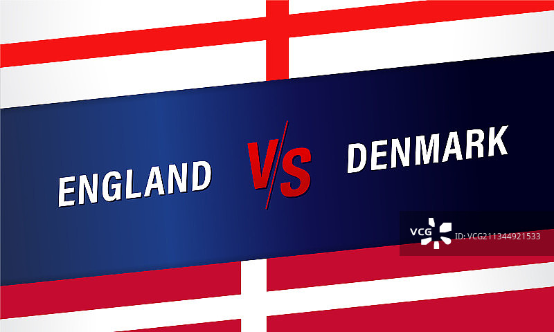 英格兰对丹麦的足球赛图片素材