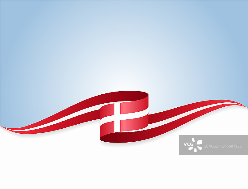 丹麦国旗波浪抽象背景图片素材
