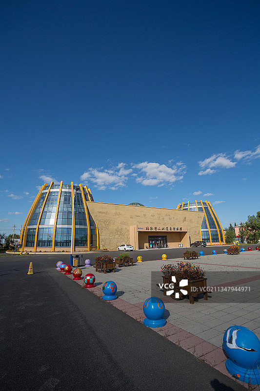 黑龙江齐齐哈尔市哈拉新村非物质文化遗产体验馆图片素材