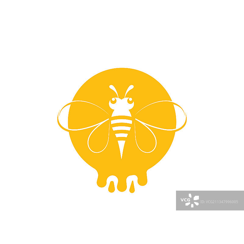 蜂窝蜂动物标志形象图片素材