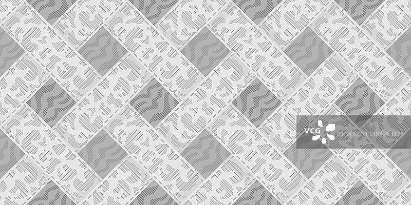 灰色色调的编织几何装饰图片素材