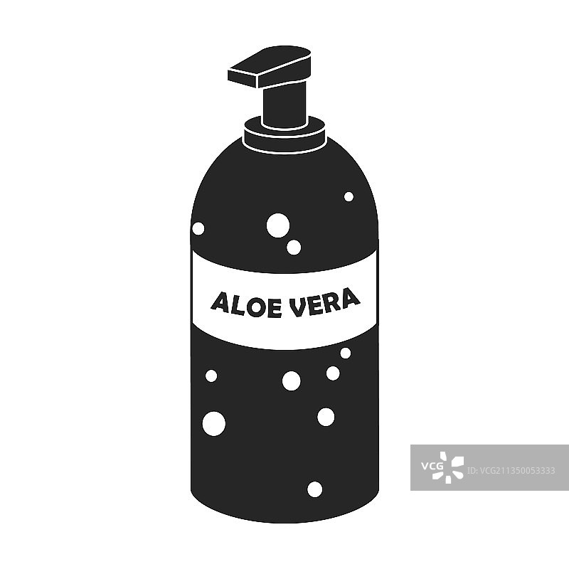 瓶芦荟vera图标黑色图标图片素材