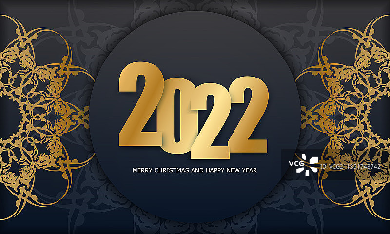 明信片模板2022圣诞快乐快乐图片素材